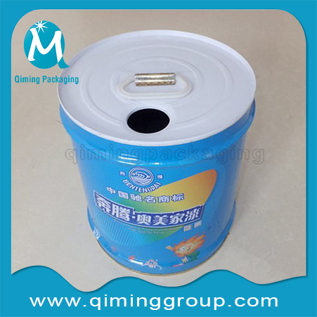 Round Tin Cans Small Tinplate Pails Tinplate Cans --Qiming Packaging