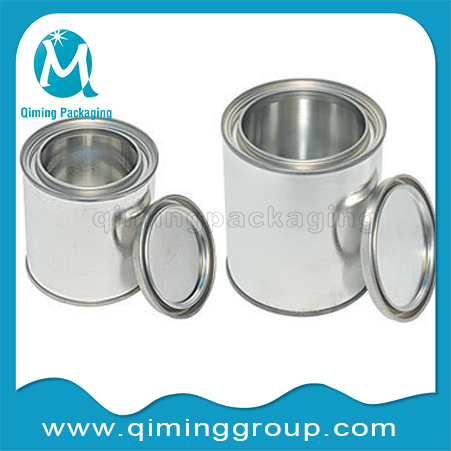 Round Tin Cans Small Tinplate Pails Tinplate Cans --Qiming Packaging