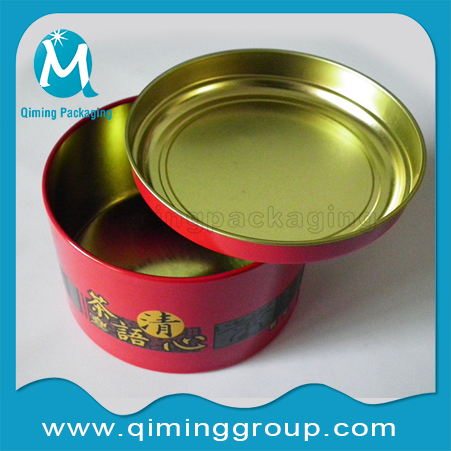 Round Tin Cans Small Tinplate Pails Tinplate Cans --Qiming Packaging