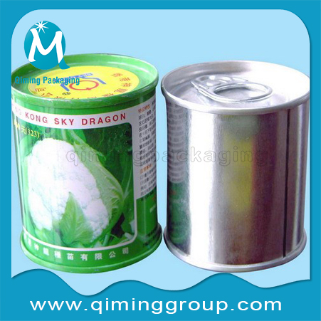 Round Tin Cans Small Tinplate Pails Tinplate Cans --Qiming Packaging