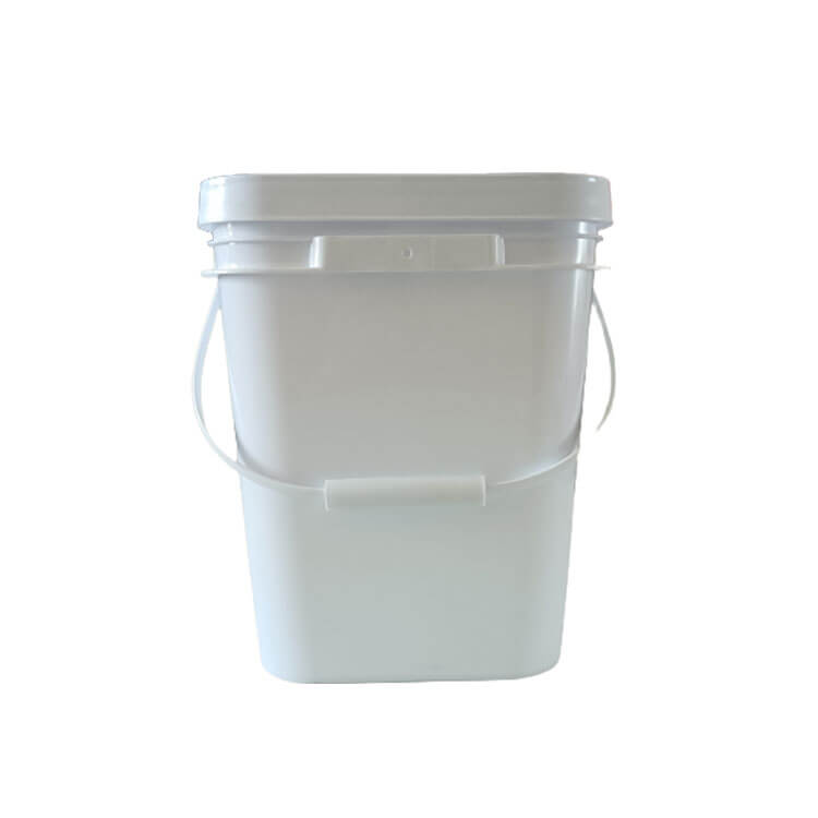White  Square & Specialty Plastic Buckets Pails