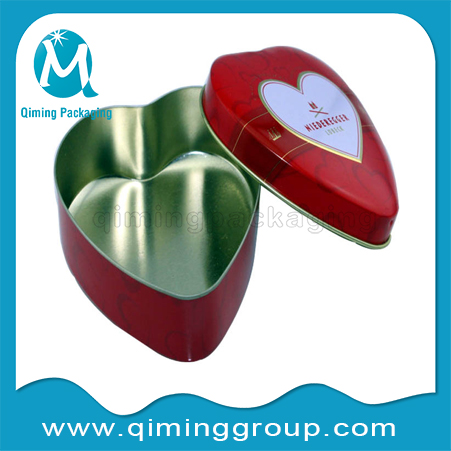 heart shape irregular lids for tin cans gift cans tinplate caps covers