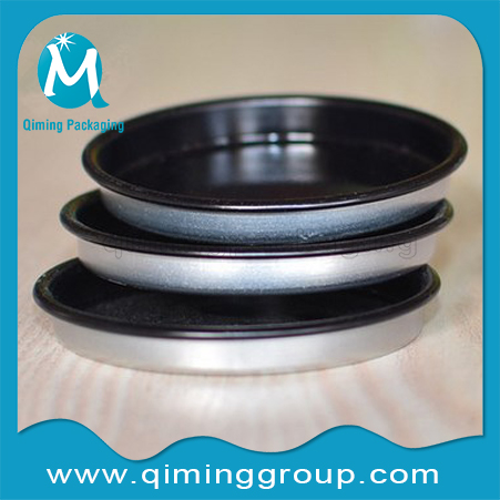 matte black penny lever lids top lids bottom lids Qiming Packaging