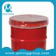 plastic transparent clear Drum Plastic Covers With Elastic Locking