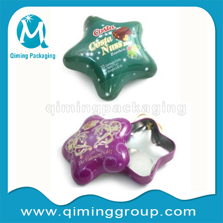 Star Christmas Gift Tin Boxes -Qiming Packaging