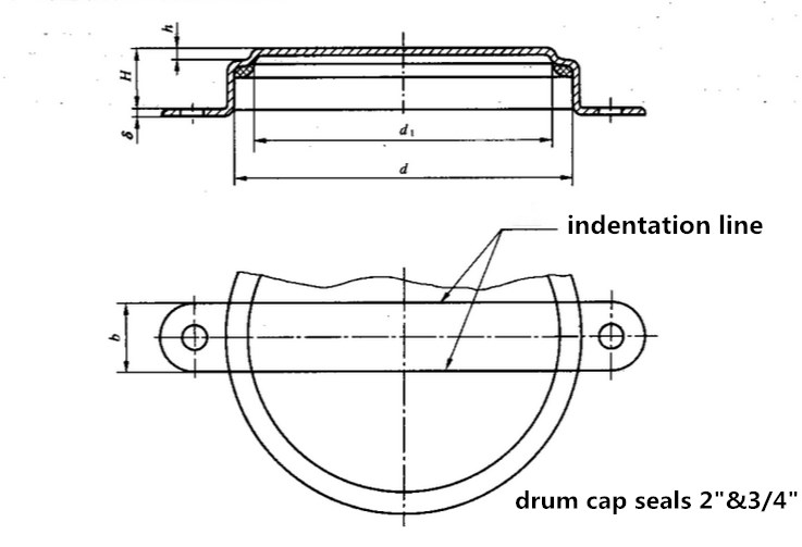 Drum CAP SEALS Drawing from Qiming packaging