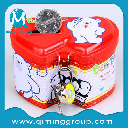 Tinplate Coin Bank Money Saving Box--Qiming Packaging