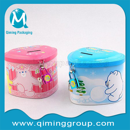 Tinplate Coin Bank Money Saving Box--Qiming Packaging