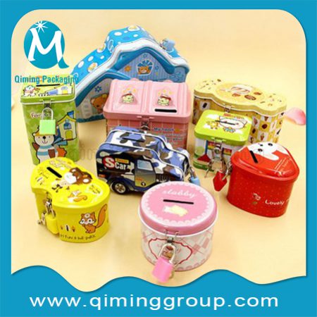 Tinplate Coin Bank Money Saving Box--Qiming Packaging