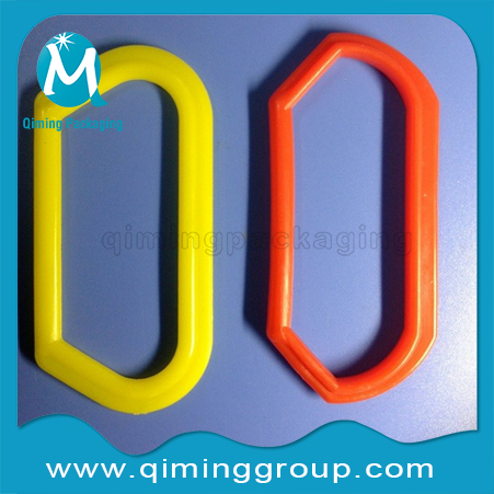 plastic handles plastic sleeves -qiming packaging