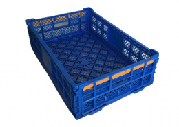 Blue Plastic Folding Turnover Egg Crates