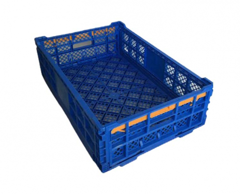 Blue Plastic Folding Turnover Egg Crates