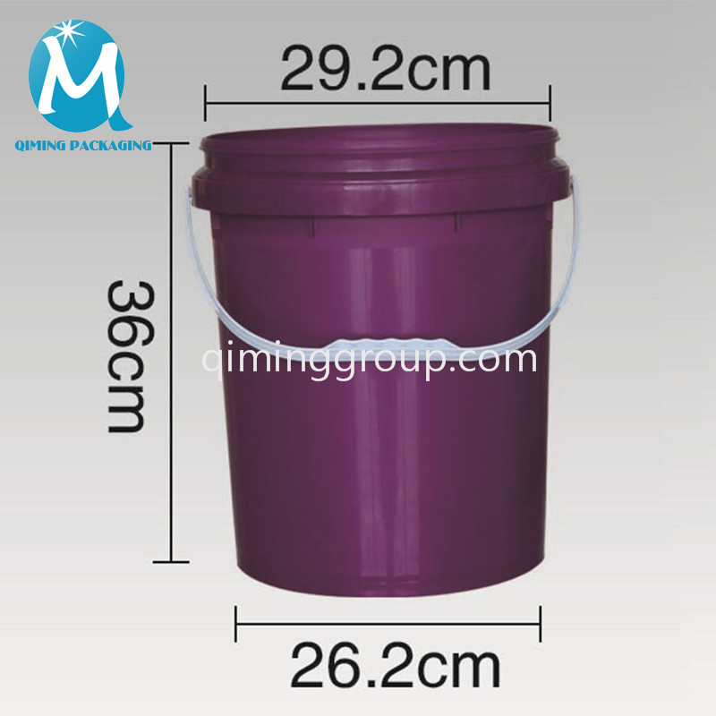 18L plastic round bucket pail