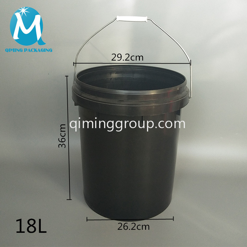 18L plastic round bucket pail