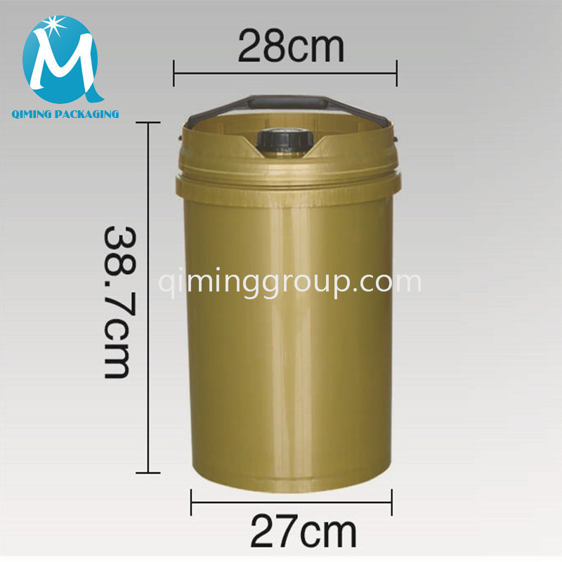 20L plastic round bucket pail European style