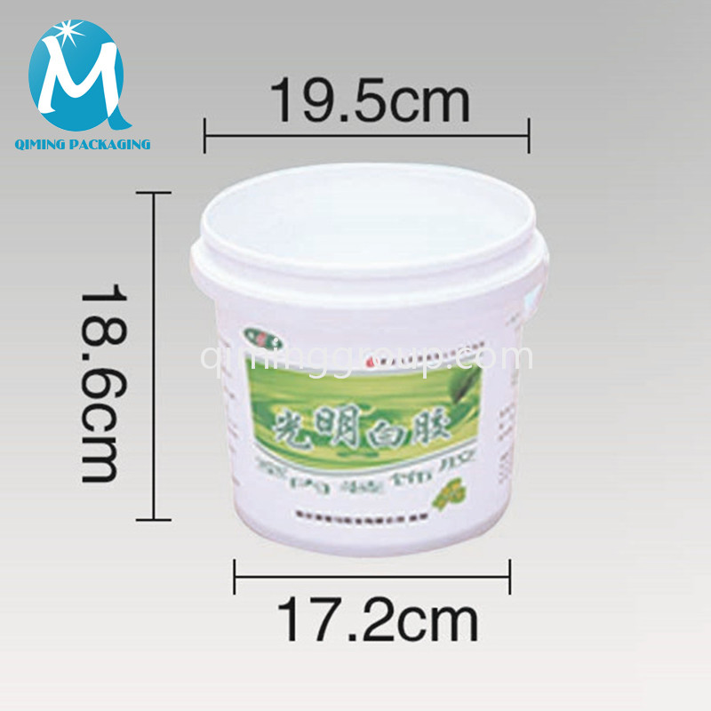 4L plastic round bucket pail