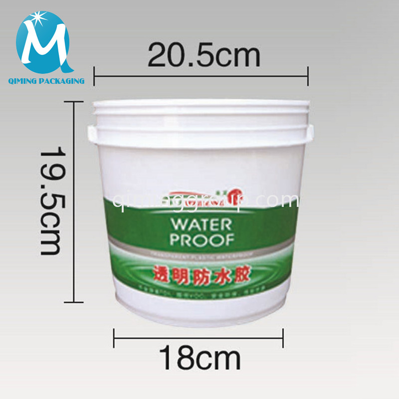 plastic 5L round bucket pail