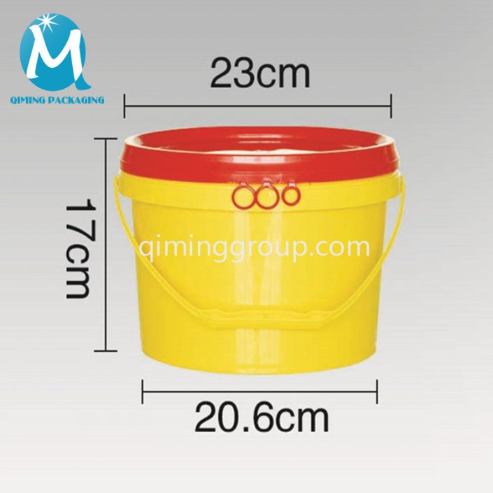 Wholesale Cheap Round Plastic Buckets Pails Qiming Packaging Lids