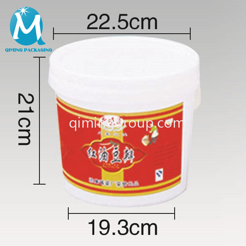 6L plastic round bucket pail