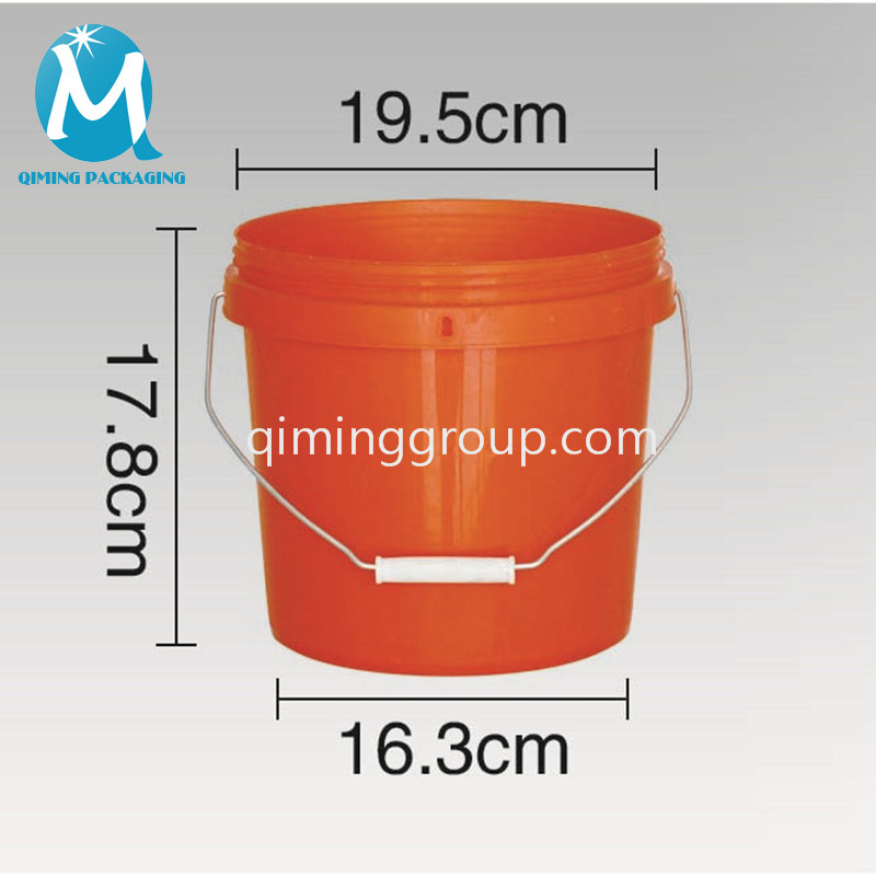 8L plastic round bucket pail