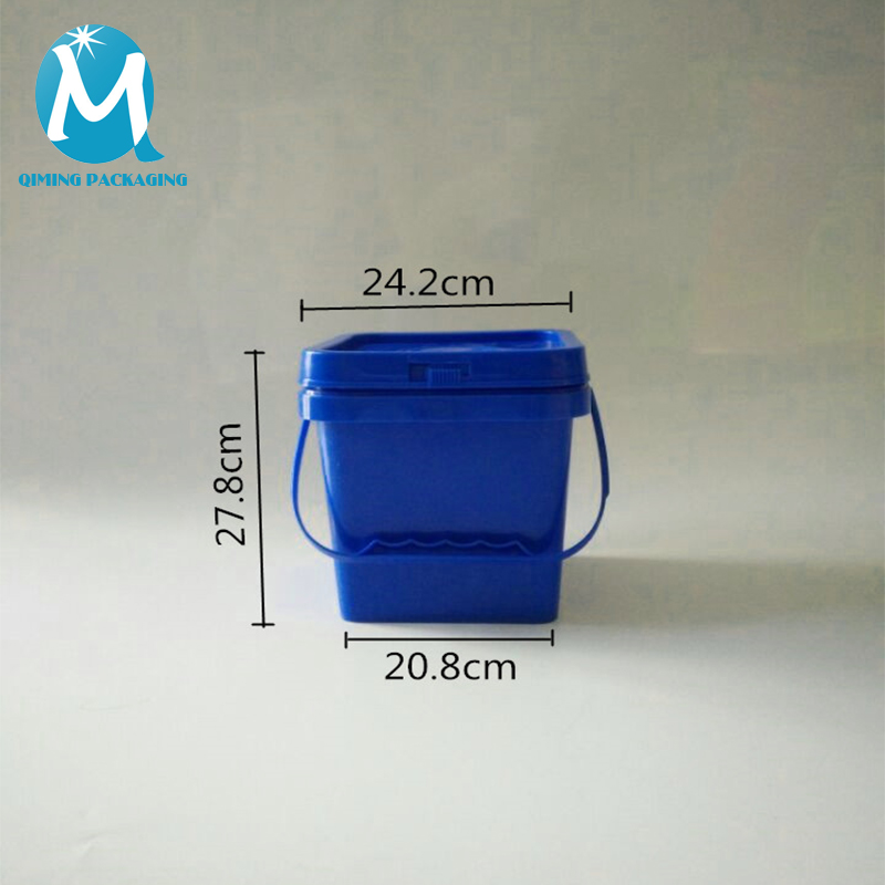 10L Square Plastic Pails Buckets