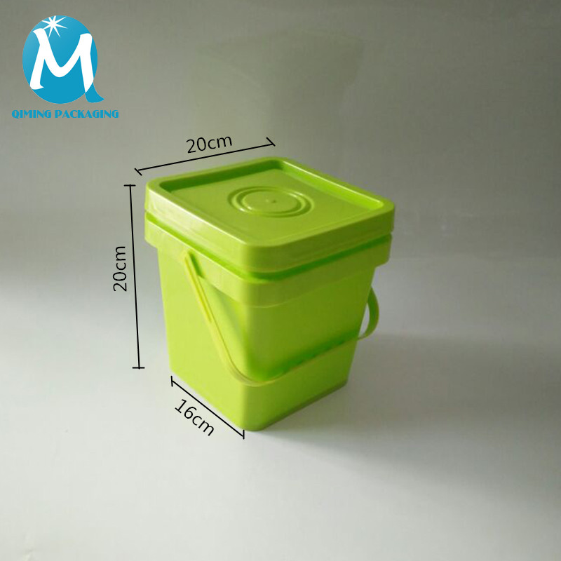 5L plastic square bucket