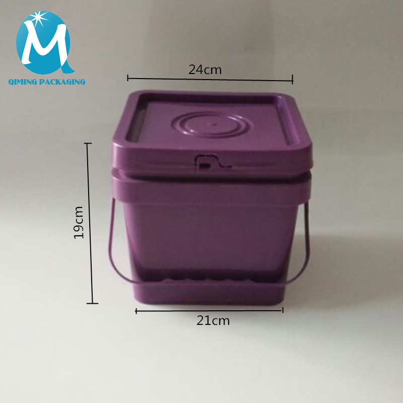 8L plastic square bucket