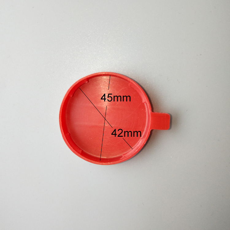 Red plastic drum cap seals