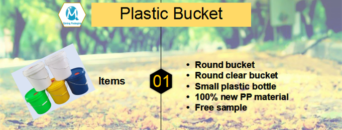 plastic round bucket
