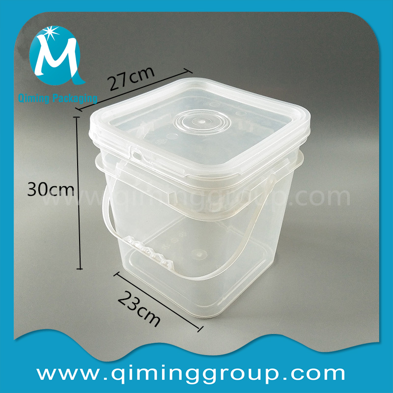 12L plastic square bucket