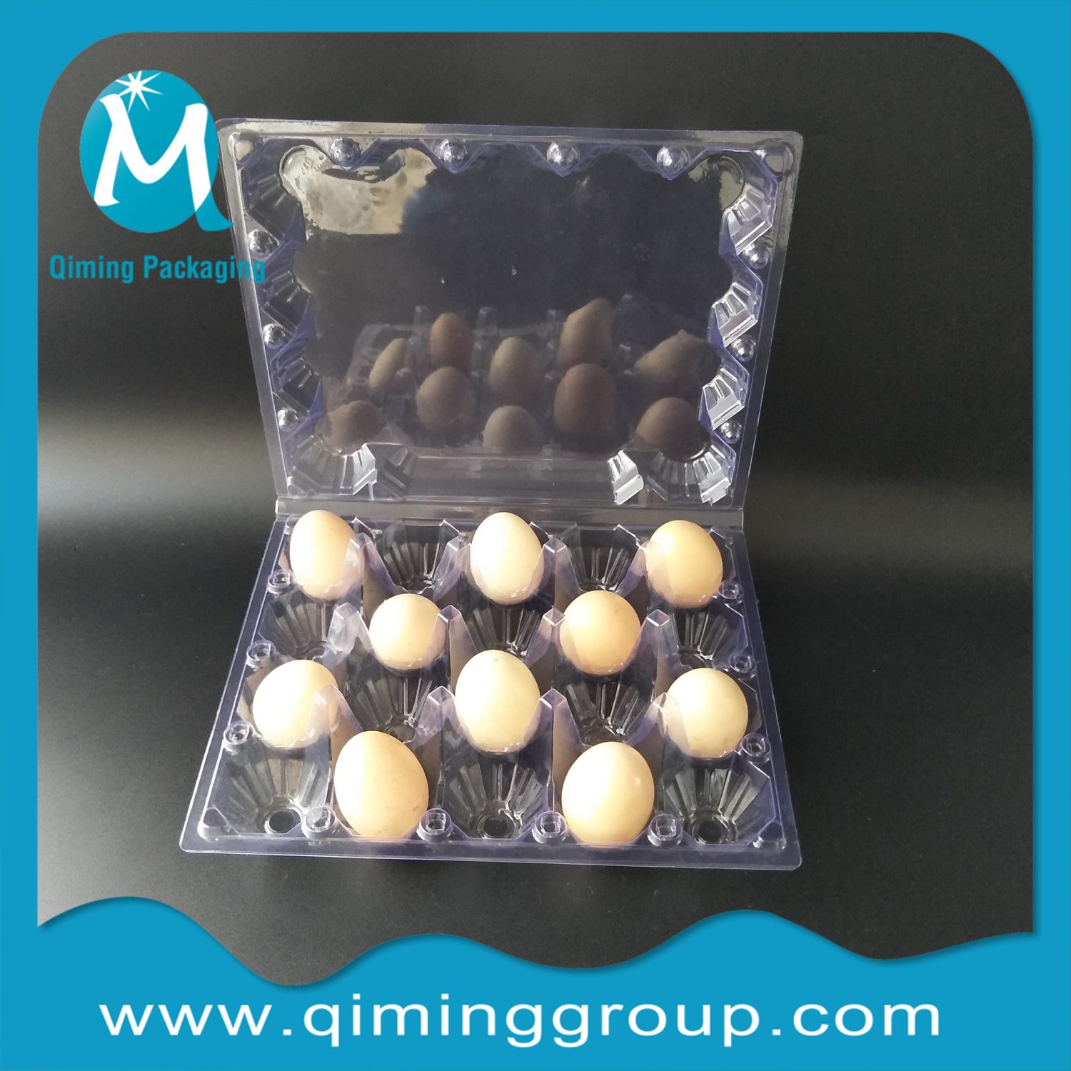 Clear Plastic Egg Trays Qiming Packaging Lids Caps Bungs,Cans Pails