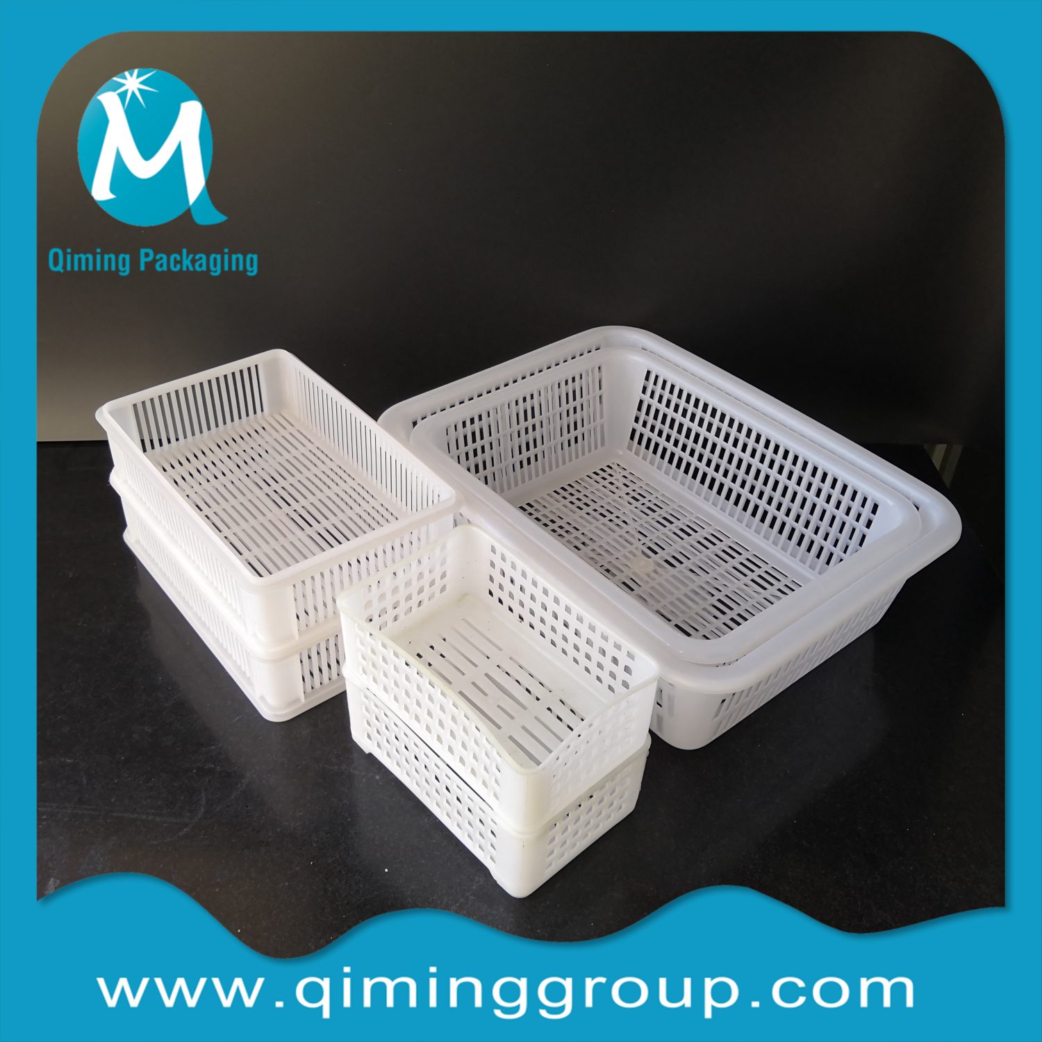 plastic shallow storage trays Qiming Packaging Lids Caps Bungs,Cans