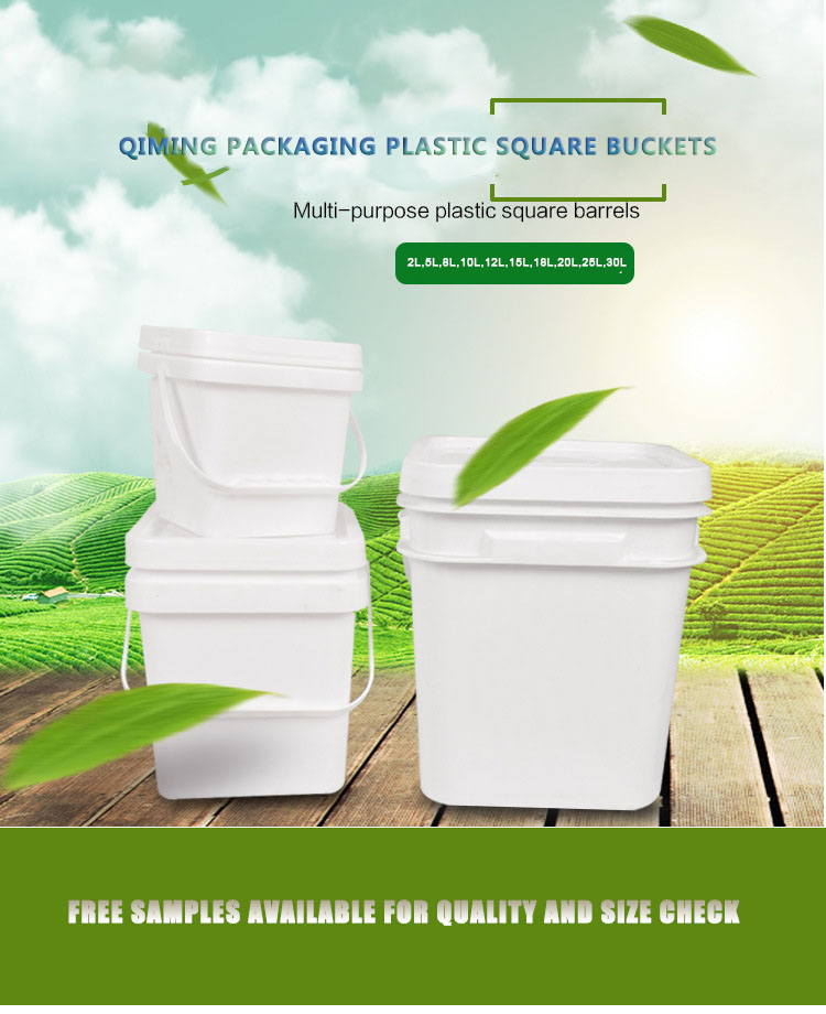 plastic square bucket