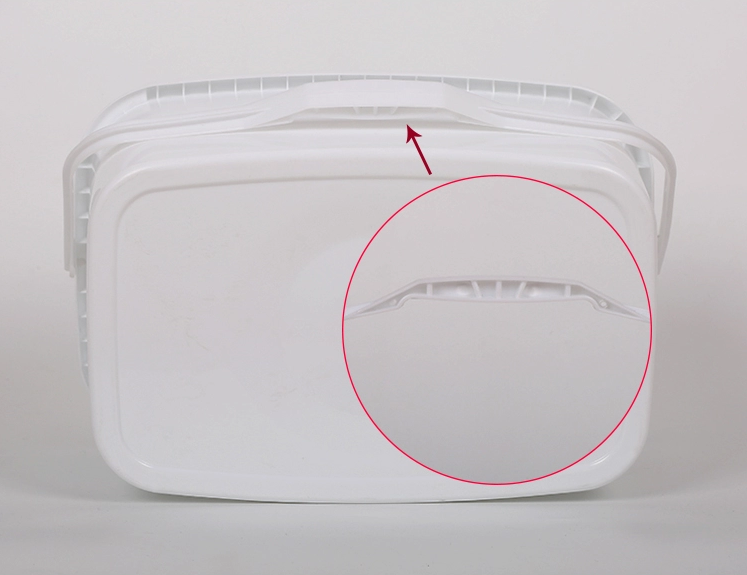 Rectangular plastic buckets qiming packaging lids caps bungs cans