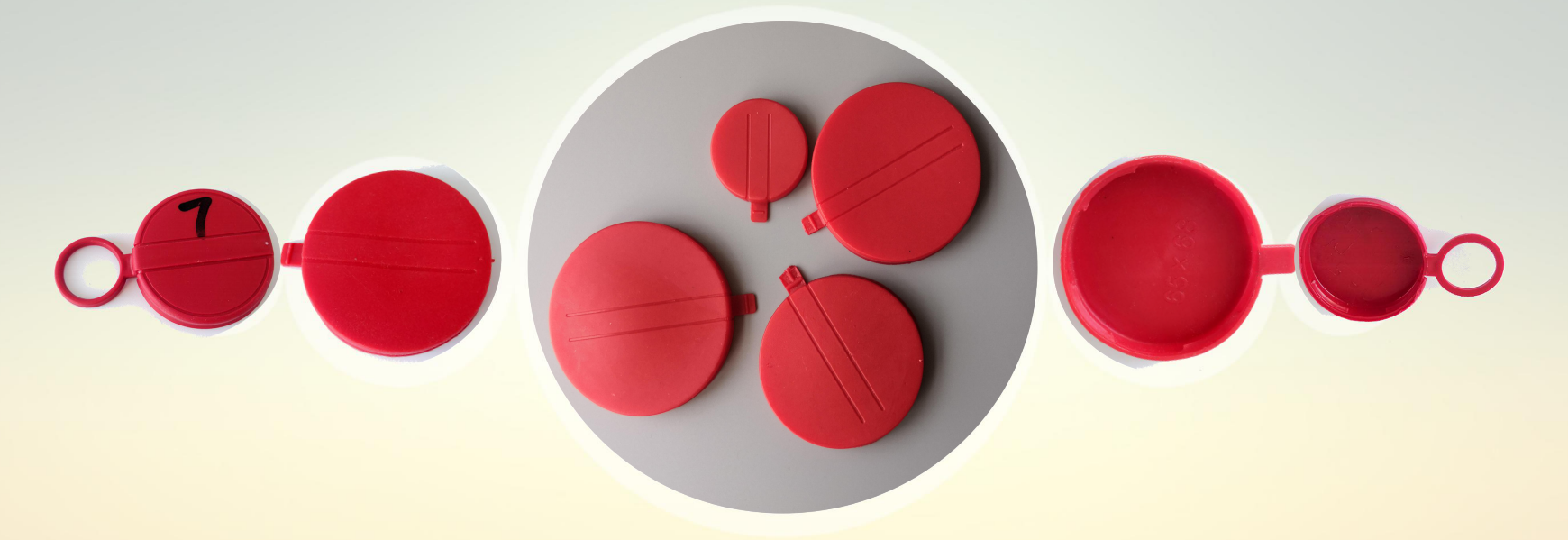 Qiming Drum Cap Seals Qiming Packaging Lids Caps Bungs,Cans Pails Buckets Baskets Trays