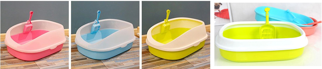 PLASTIC CAT LITTER BOX