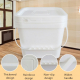 square plastic buckets with lids wholesale