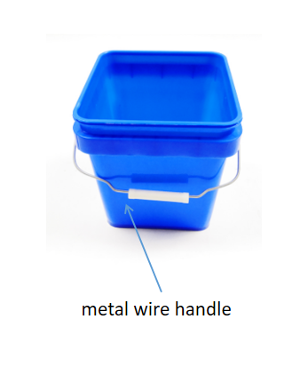 square plastic buckets with lids for sale