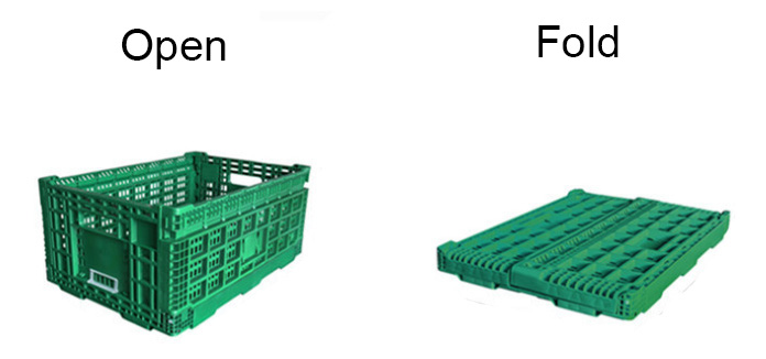 plastic collapsible storage bin basket