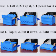 collapsible plastic storage boxes