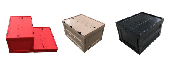 plastic folding storage crates