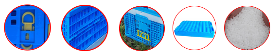 plastic folding storage crates