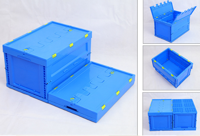plastic folding storage crates