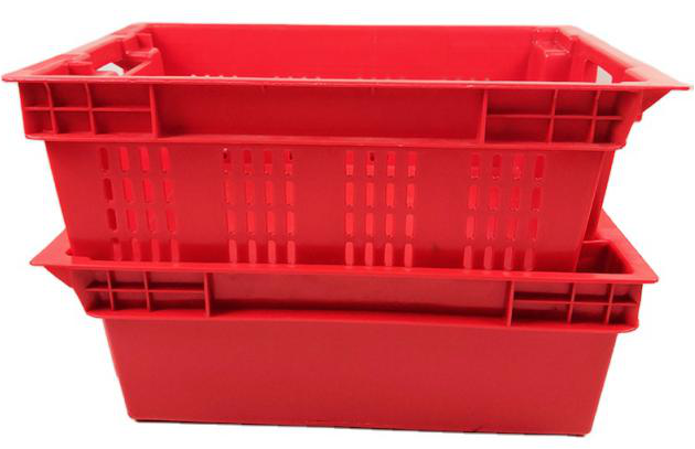 Plastic turnover basket