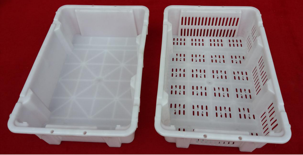 Solid and Vented Plastic turnover basket