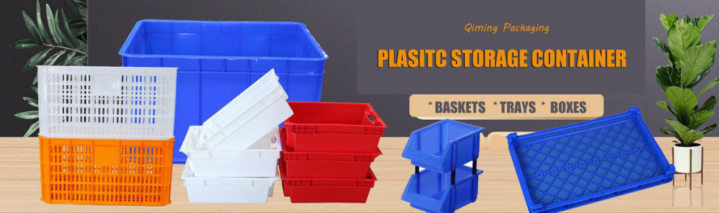 Plastic turnover basket