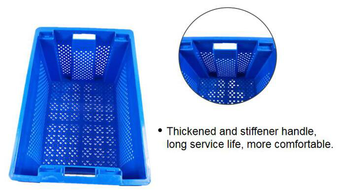 Plastic turnover basket