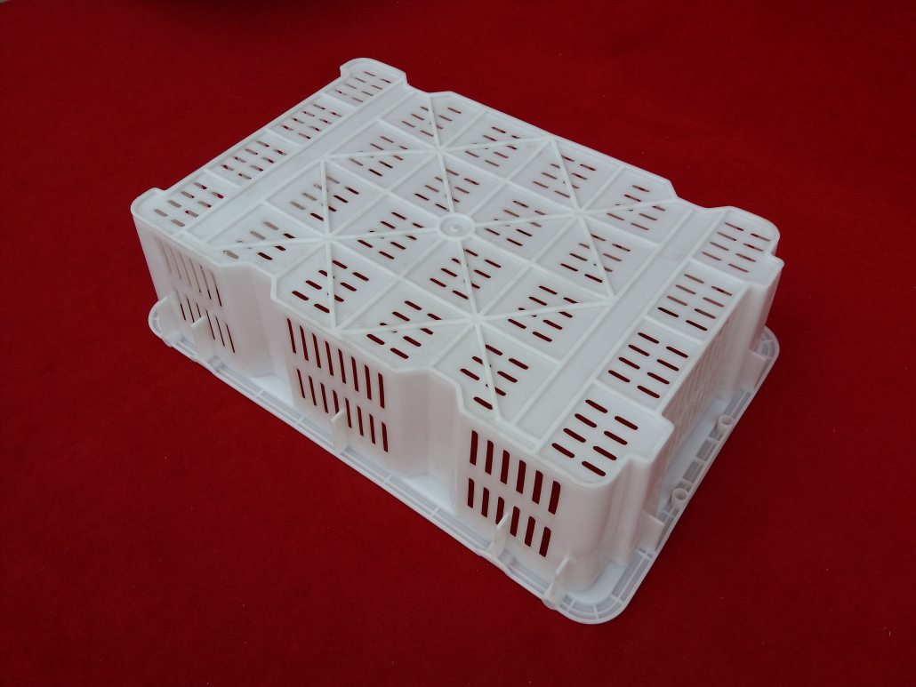 Plastic turnover basket