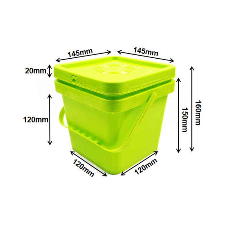 2L square buckets