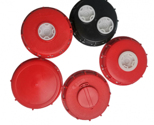 6 Inch 160mm IBC Lids With 2 inch Plugs Vented Caps Closure